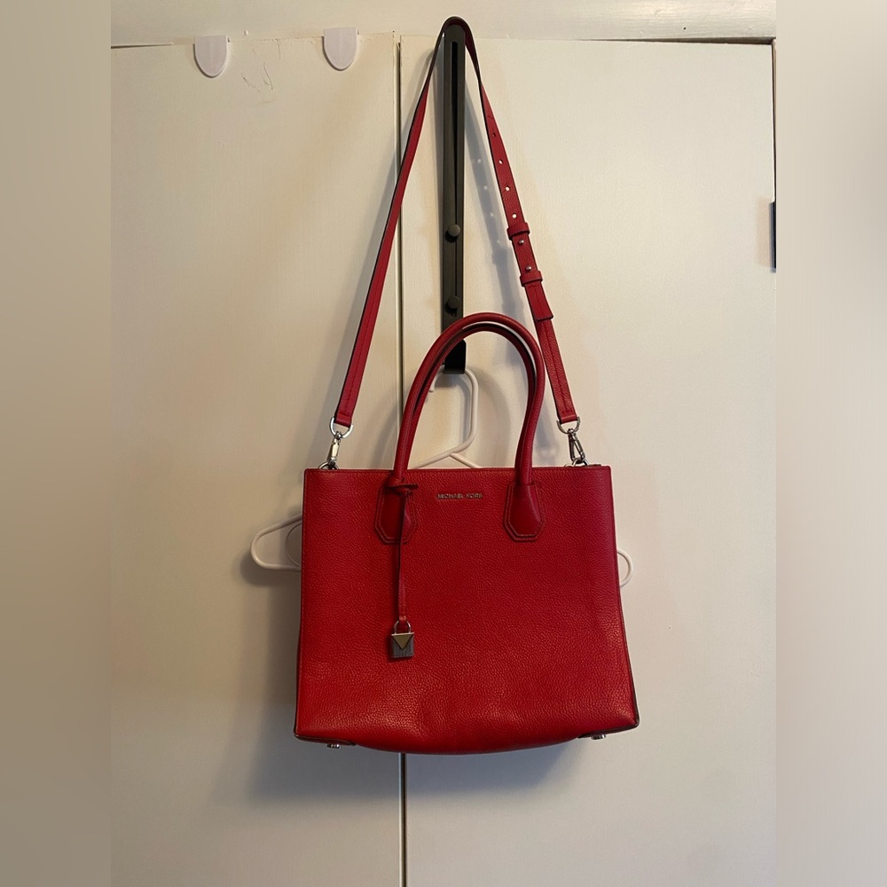 Michael Kors Cherry Red Tote Bag